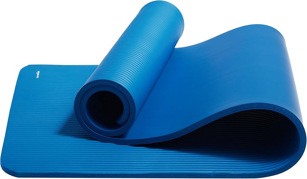 Amazon Basics Extra Thick Exercise Yoga Mat with Carrying Strap