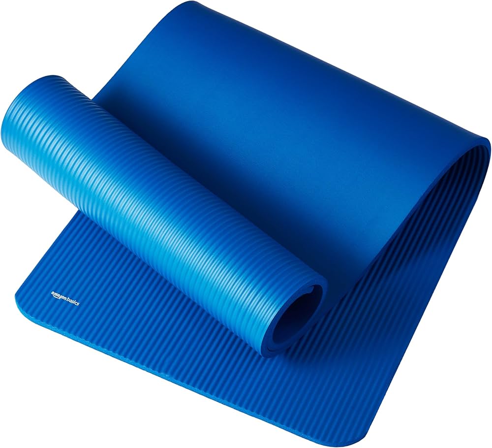 Amazon Basics Extra Thick Exercise Yoga Mat with Carrying Strap