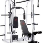 Marcy Smith Cage Workout Machine Full Body StrengthTraining Home Gym Equipment System with Leg Developer, Press Bar, PEC Deck, and Squat Rack
