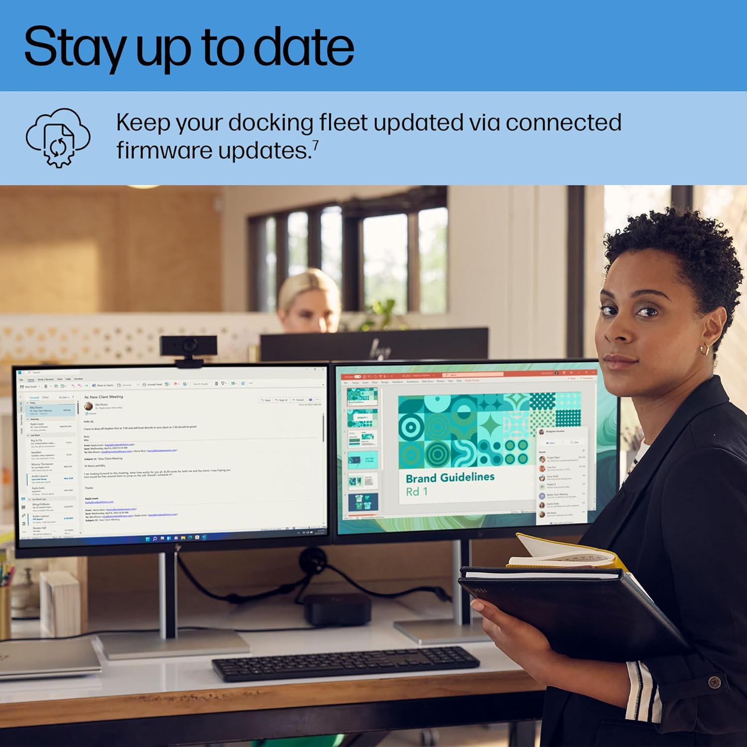 HP USB-C Dock G5-11-in-1 Adapter for Both USB-C and Thunderbolt-Enabled Laptops, PCs, & Notebooks – for Charging, Networking, or Data Transfers – Great for Secure & Remote Management,Black