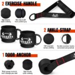 Heavy Resistance Bands for Working Out, 300LBS Exercise Bands with Handles, Workout Bands for Men, Weight Fitness Bands Set for Muscle Training, Strength, Slim, Yoga, Home Gym Equipment