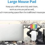 Japanese Mouse Pad, Large Japanese Desk Mat, XL Anime Gaming Keyboard Mat, Non-Slip Rubber Base, Big Extended Desk Protector for Home Office, 31.5”x11.8”