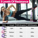 WALITO Ankle Resistance Bands with Cuffs, Exercise Bands for Legs and Butt, Booty Workout Equipment for Kickbacks and Hip Fitness Training