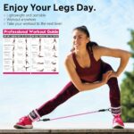 WALITO Ankle Resistance Bands with Cuffs, Exercise Bands for Legs and Butt, Booty Workout Equipment for Kickbacks and Hip Fitness Training