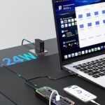 ZIUMIER Powered USB Hub, 10 Ports USB 3.0 Hub with RGB LED Strip and 12V/2A Power Adapter USB Extension,Individual LED On/Off Switches for Mac, PC, Desktop, Flash Drive, Mobile HDD