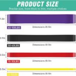 Alllvocles Resistance Band, Pull Up Bands, Pull Up Assistance Bands, Workout Bands, Exercise Bands, Resistance Bands Set for Legs, Working Out, Muscle Training, Physical Therapy, Shape Body, Men Women