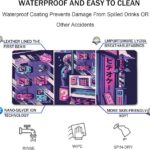 Japanese Comic Large Gaming Mouse Pad with Stitched Edges, Durable Non-Slip Natural Rubber Base, (31.5X15.7 Inch) Waterproof Laptop Pad Mat for Esports Pros/Gamer/Desktop/Office/Home