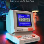 Divoom MiniToo Retro PC-Style Computer Speaker, Smart Pixel Screen with DIY Faces, Bluetooth & USB Audio, Alarm/White Noise Clock, Desk Setup Gift for Bedroom, Office & Gaming