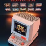 Divoom MiniToo Retro PC-Style Computer Speaker, Smart Pixel Screen with DIY Faces, Bluetooth & USB Audio, Alarm/White Noise Clock, Desk Setup Gift for Bedroom, Office & Gaming