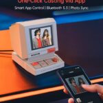 Divoom MiniToo Retro PC-Style Computer Speaker, Smart Pixel Screen with DIY Faces, Bluetooth & USB Audio, Alarm/White Noise Clock, Desk Setup Gift for Bedroom, Office & Gaming