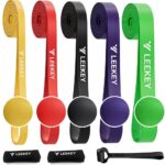 LEEKEY Resistance Bands, Exercise Bands with Bag,Rubber Pull Up Assist Bands – Bands for Working Out,Band for Men and Women Fitness Training,Home Workouts