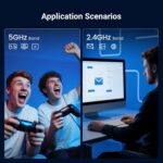 Tenda WiFi Adapter for Desktop PC, AX900 USB WiFi Adapter with Dual Band 600Mbps 5GHz/ 286Mbps 2.4GHz, Built-in Driver for Windows 11/10/7, USB WiFi Dongle(U11) (U11|WiFi 6|AX900)