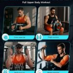 Twister Arm Trainer Chest Workout Equipment for Men & Women, Adjustable 5 Resistance (40-130 lbs) Home Gym Strength Trainer with Anti-Slip Handles & Carry Bag (Light Blue)