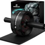 VINSGUIR Ab Roller Wheel, Abs & Core Workout Equipment for Home Gym with Knee Pad Accessories, Abdominal Wheel for Full-body Strength Training