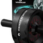 VINSGUIR Ab Roller Wheel, Abs & Core Workout Equipment for Home Gym with Knee Pad Accessories, Abdominal Wheel for Full-body Strength Training