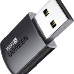 UGREEN WiFi Adapter for Desktop PC, AX900 USB WiFi 6 Adapter with 5GHz/2.4GHz Dual Band, Built-in Driver for Windows 10/11