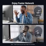 UGREEN WiFi Adapter for Desktop PC, AX900 USB WiFi 6 Adapter with 5GHz/2.4GHz Dual Band, Built-in Driver for Windows 10/11