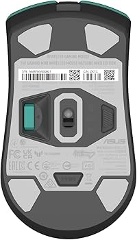 ASUS TUF Gaming Hatsune Miku Edition Mini Wireless Mouse – Right-Handed, 65g Lightweight, Compact, Tri-Mode Connectivity, 12K DPI, up to 134Hr Battery, RGB Miku Logo, PC/Mac Support – Aqua