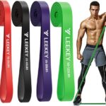 LEEKEY Resistance Bands, Exercise Bands with Handles,Pull Up Assist Bands – Band Set with Door Anchor – Bands for Working Out,Band for Men and Women Fitness Training,Home Workouts