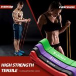 LEEKEY Resistance Bands, Exercise Bands with Handles,Pull Up Assist Bands – Band Set with Door Anchor – Bands for Working Out,Band for Men and Women Fitness Training,Home Workouts