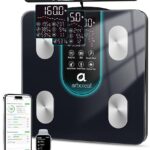 arboleaf Smart Scale for Body Weight, 8-Electrode Dual-Frequency BIA Bathroom Scale with 7-in-1 Display for BMI Body Fat Muscle Mass, Segmental Full Body Composition Analyzer, 50+ Metrics in App