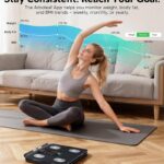 arboleaf Smart Scale for Body Weight, 8-Electrode Dual-Frequency BIA Bathroom Scale with 7-in-1 Display for BMI Body Fat Muscle Mass, Segmental Full Body Composition Analyzer, 50+ Metrics in App