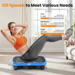 AXV Vibration Plate Fitness Platform Exercise Machine Vibrating Shaking Full Body Shaker Workout Vibrate Stand Shake Board Sport Gym for Weight Loss Fat Burner for Women Men