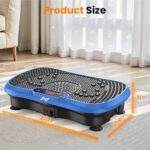 AXV Vibration Plate Fitness Platform Exercise Machine Vibrating Shaking Full Body Shaker Workout Vibrate Stand Shake Board Sport Gym for Weight Loss Fat Burner for Women Men