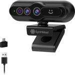 2K Windows Hello Webcam, Windows Hello Facial Recognition, 2K Camera Auto Light Correction, USB Webcam with Microphone, Wide Field of View, Privacy Cover, Works with Microsoft Teams, Zoom, Google Meet