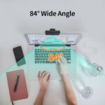 2K Windows Hello Webcam, Windows Hello Facial Recognition, 2K Camera Auto Light Correction, USB Webcam with Microphone, Wide Field of View, Privacy Cover, Works with Microsoft Teams, Zoom, Google Meet