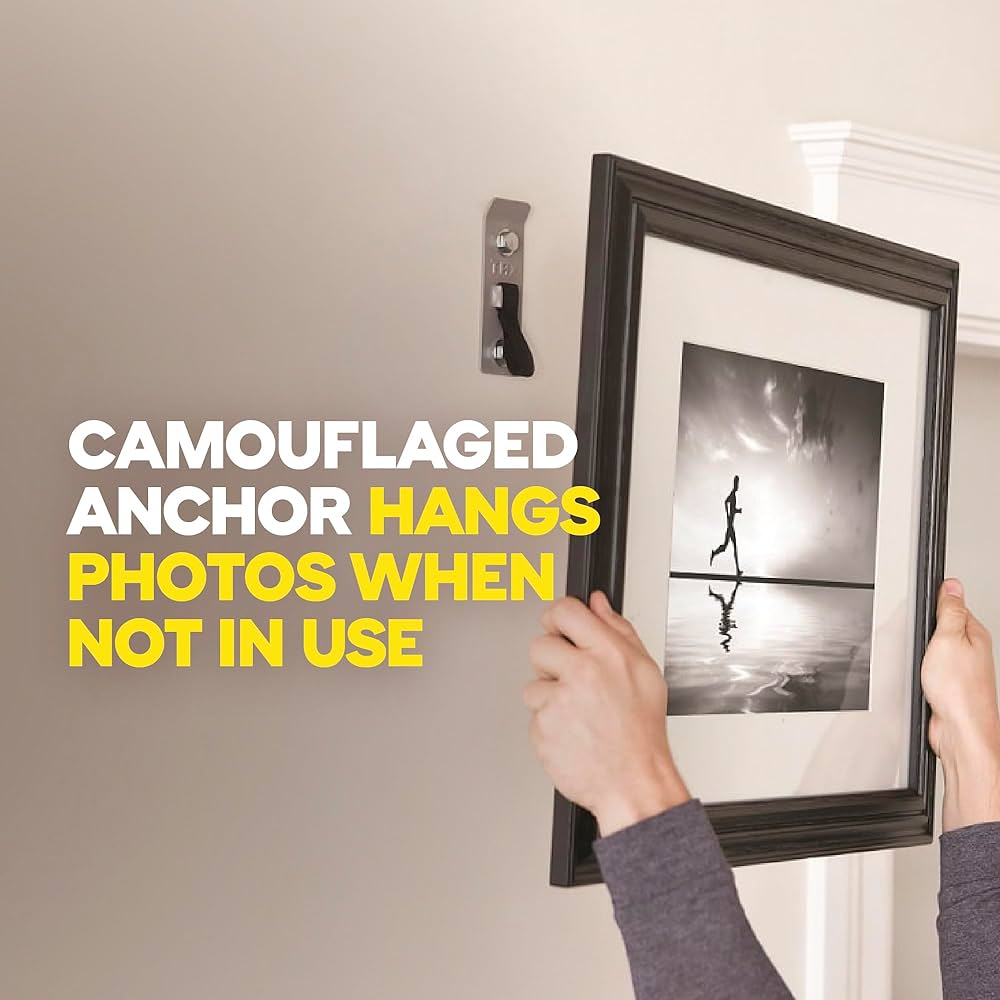 TRX Training Invizi-Mount Wall Anchor Mount Suspension Trainers, 2-in-1 Suspension Training Strap Hanger for Any Room, Holds up to 350 lbs.