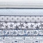 Nautica – Twin XL Size Sheet Set, Crisp & Cool Bedding with a Light and Breathable Feel, 3 Piece Bed Sheets with Deep Pocket Fitted Sheet & Matching Pillowcase (Diamond Anchor Blue)