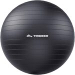 Trideer Exercise Ball for Yoga, Pilates & Fitness – Stability Ball Equipment for Home Gym & Office Chair, Core & Balance Training Accessories, Physical Therapy Equipment, Quick Pump Included, 5 Sizes