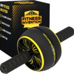 Ab Roller Wheel – Ab Wheel Roller & Knee Mat – Rueda Para Abdominales – Abdominal Wheel – Abs Roller for Men & Women – Home Gym Equipment