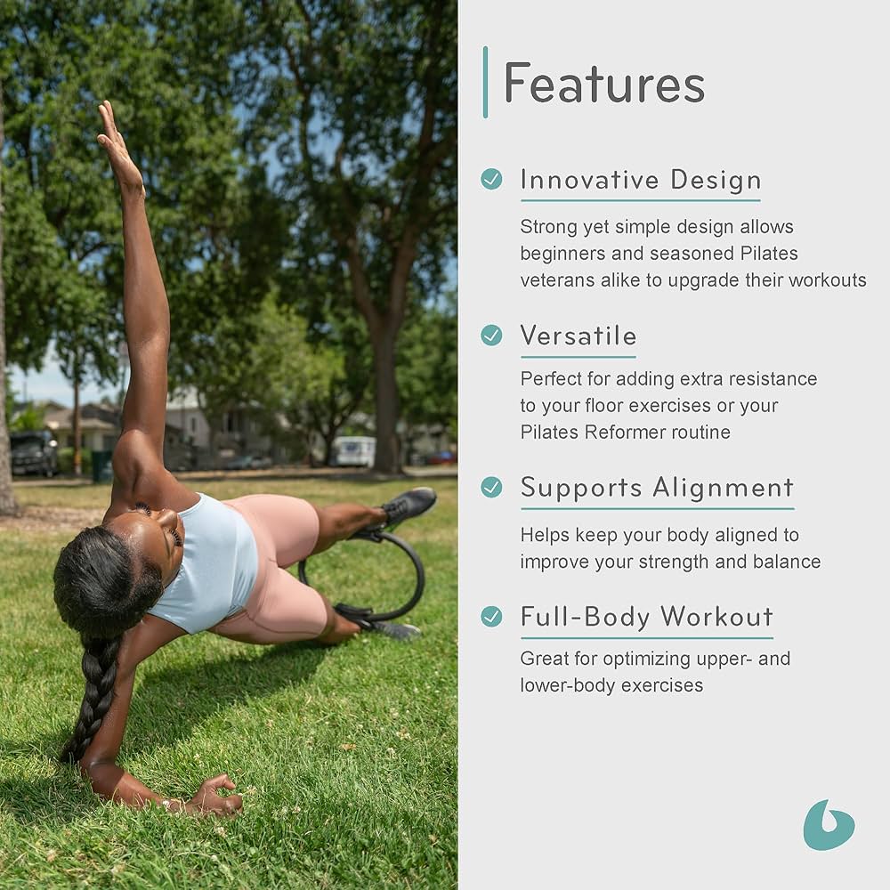 Balanced Body Ultra-Fit Circle Pilates Ring, Body Ring, Great Exercisers for Legs, Fitness Circle, Thigh Exercise, Pilates Circle, Pilate Ring Fitness Equipment for Home or Studio