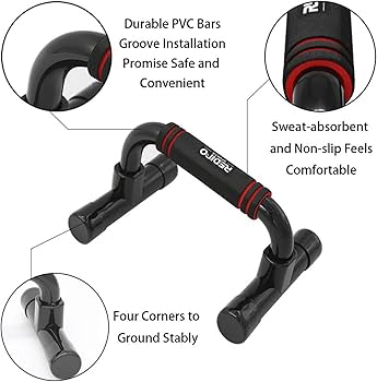 Push Up Bars Strength Training – Workout Stands With Ergonomic Push-up Bracket Board with Anti-Slip Sturdy Structure Portable for Home Fitness Training, Push Up Stands Handle for Floor Workouts