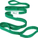 Stretching Strap Yoga Straps for Physical Therapy, 10 Loops Non-Elastic Stretch Band for Pilates, Flexibility, Exercise and Gymnastics