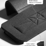 DMoose Fitness Weight Lifting Hooks (Pair) for Deadlifts, Pull Ups, Rows & Shrugs – Anti-Rip Nylon Strap Hand Grips with Thick Wrist Padding – Heavy Duty Wrist Straps for Weightlifting & Gym Workouts