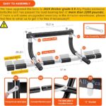 Ally Peaks Pull Up Bar for Doorway | Thickened Steel Max Limit 440 lbs Upper Body Fitness Workout Bar| Multi-Grip Strength for Doorway | Indoor Chin-Up Bar Fitness Trainer for Home Gym Portable
