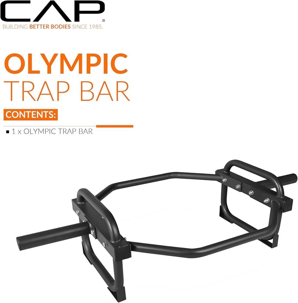 CAP Barbell Olympic Trap Bar and Shrug Bar for Deadlifts