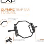 CAP Barbell Olympic Trap Bar and Shrug Bar for Deadlifts