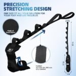 Foot and Calf Stretcher-Stretching Strap For Plantar Fasciitis, Heel Spurs, Foot Drop, Achilles Tendonitis & Hamstring. Yoga Foot & Leg Stretch Strap.