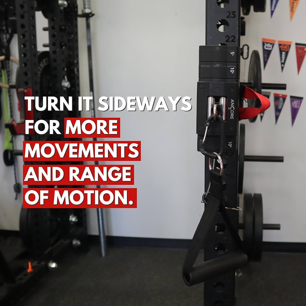 Ancore Pro: Home Gym Cable Machine | Portable Workout System for Strength Training | Comes with Mount for a Squat Rack or Pole | Full-Body Workout | Used by 100+ Pro Teams