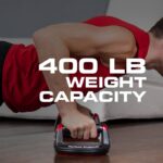 Perfect Pushup Elite – Rotating Handle Design with Steel Ball Bearings for Smooth, Effortless Handle Rotation – Ergonomic Grips, 8″ Base & Textured, Non-Slip Bottom Treads – Supports up to 400lbs