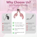 Thigh Trainer, 360°Adjustable Pelvic Floor Muscle Trainer with LED Display, Inner Thigh Exerciser with 20LB Resistance Band for Women, Home Fitness Equipment for Hip, Leg, Arm