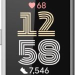 Fitbit Charge 6 Fitness Tracker with Google apps, Heart Rate on Exercise Equipment, 6-Months Premium Membership Included, GPS, Health Tools and More, Porcelain/Silver, One Size (S & L Bands Included)