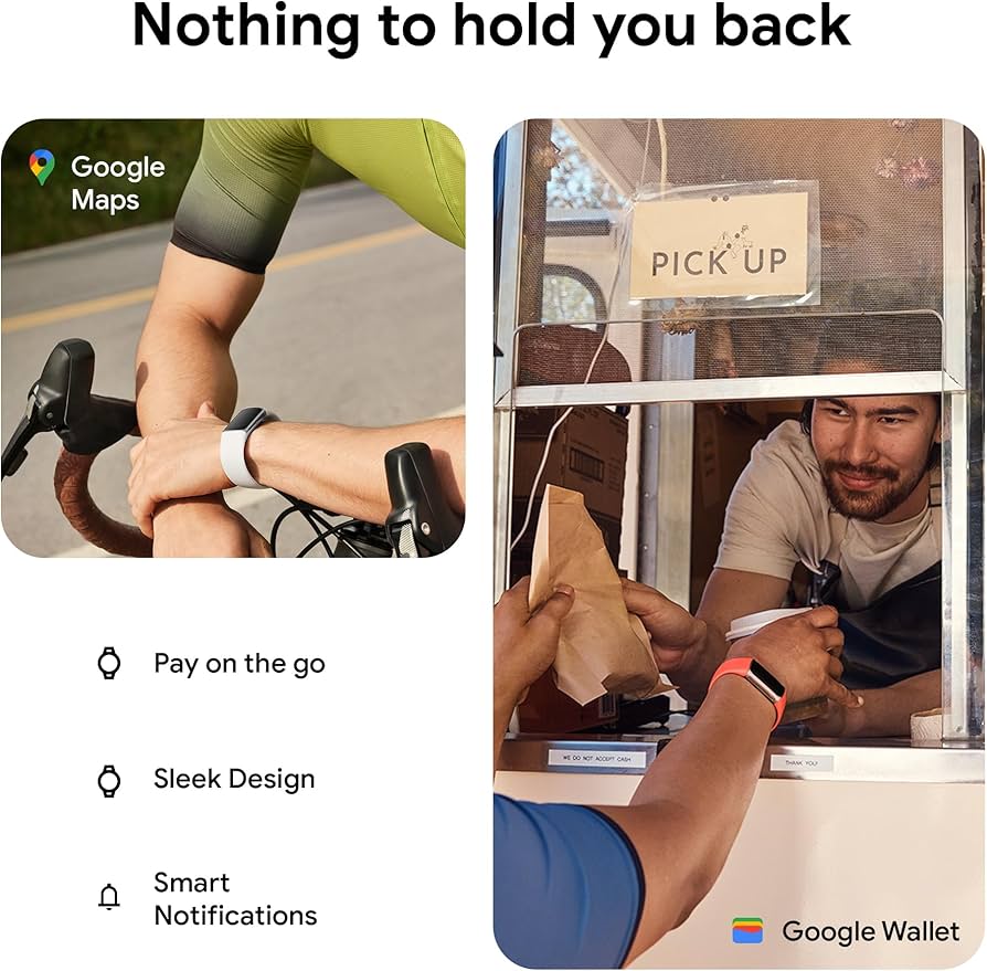 Fitbit Charge 6 Fitness Tracker with Google apps, Heart Rate on Exercise Equipment, 6-Months Premium Membership Included, GPS, Health Tools and More, Porcelain/Silver, One Size (S & L Bands Included)