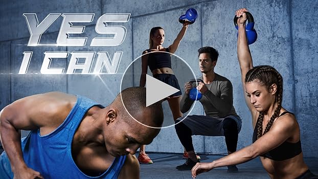 Yes4All Kettlebell, 5-100 LB Vinyl Coated Cast Iron Strength Training Kettlebells for Home Gym Exercises, Fitness, Full Body Workout Equipment, Push Ups, and Grip Strength