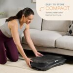 Lifepro Waver Vibration Plate Exercise Machine for Lymphatic Drainage, Muscle Activation, Full-Body Workout Vibrating Platform with Loop Bands, Fitness Equipment for Strength Toning & Fat Loss