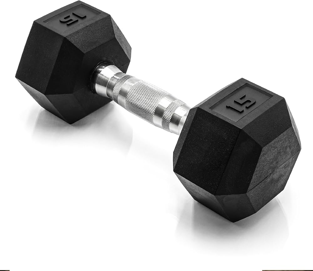 CAP Barbell Coated Hex Dumbbell Weight – Single | 10-120 lbs | Multiple Options